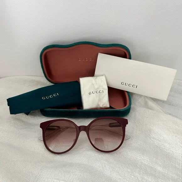 GUCCI Women’s Sunglasses with Case GUCCI Black/Gray Lens 56-16-145MM Women main image 3